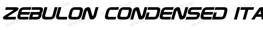 Zebulon Condensed Italic字体转换